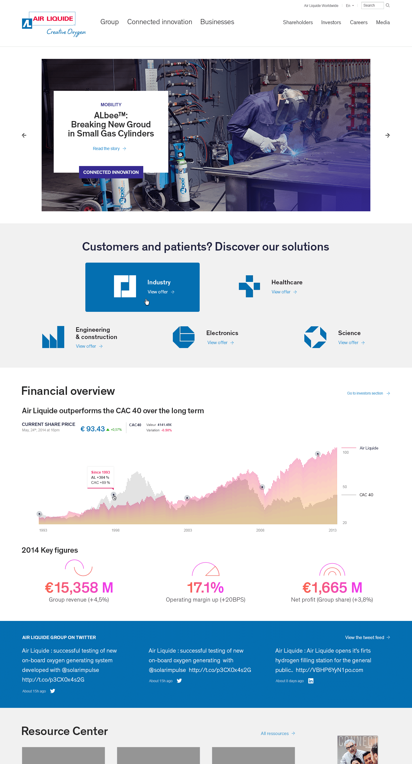 Air Liquide site institutionnel
