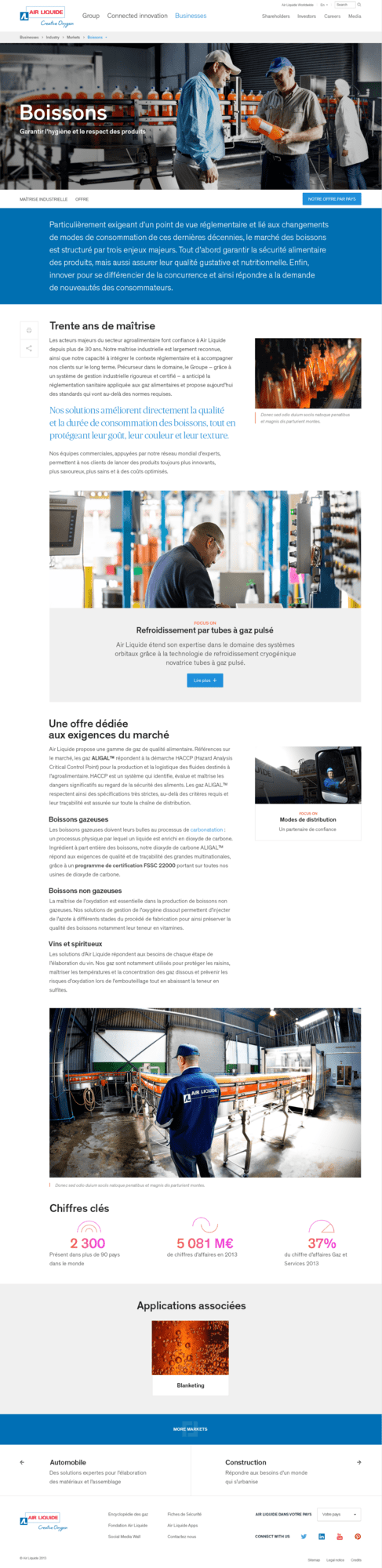 Air Liquide site institutionnel