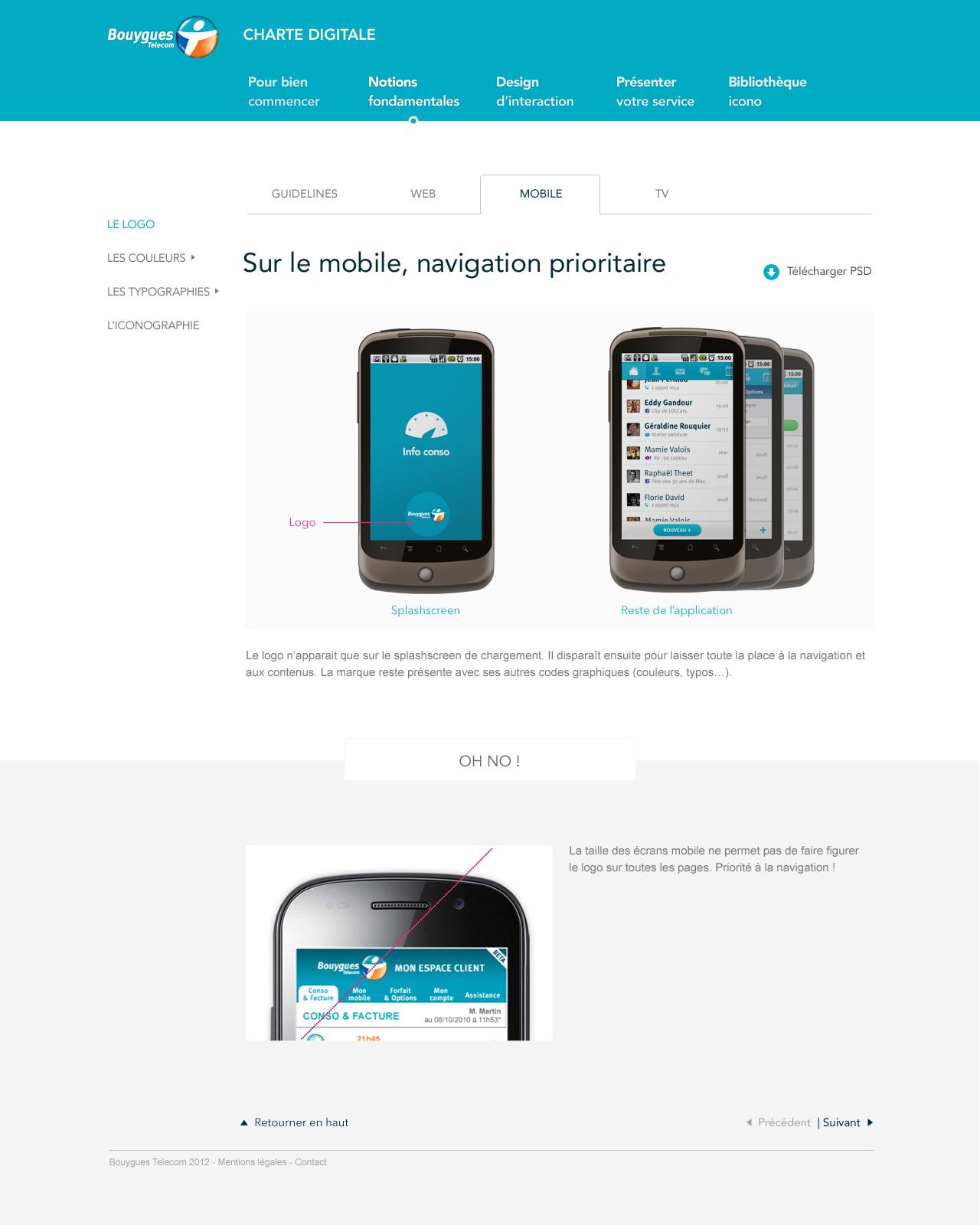 Bouygues Télécom Charte graphique