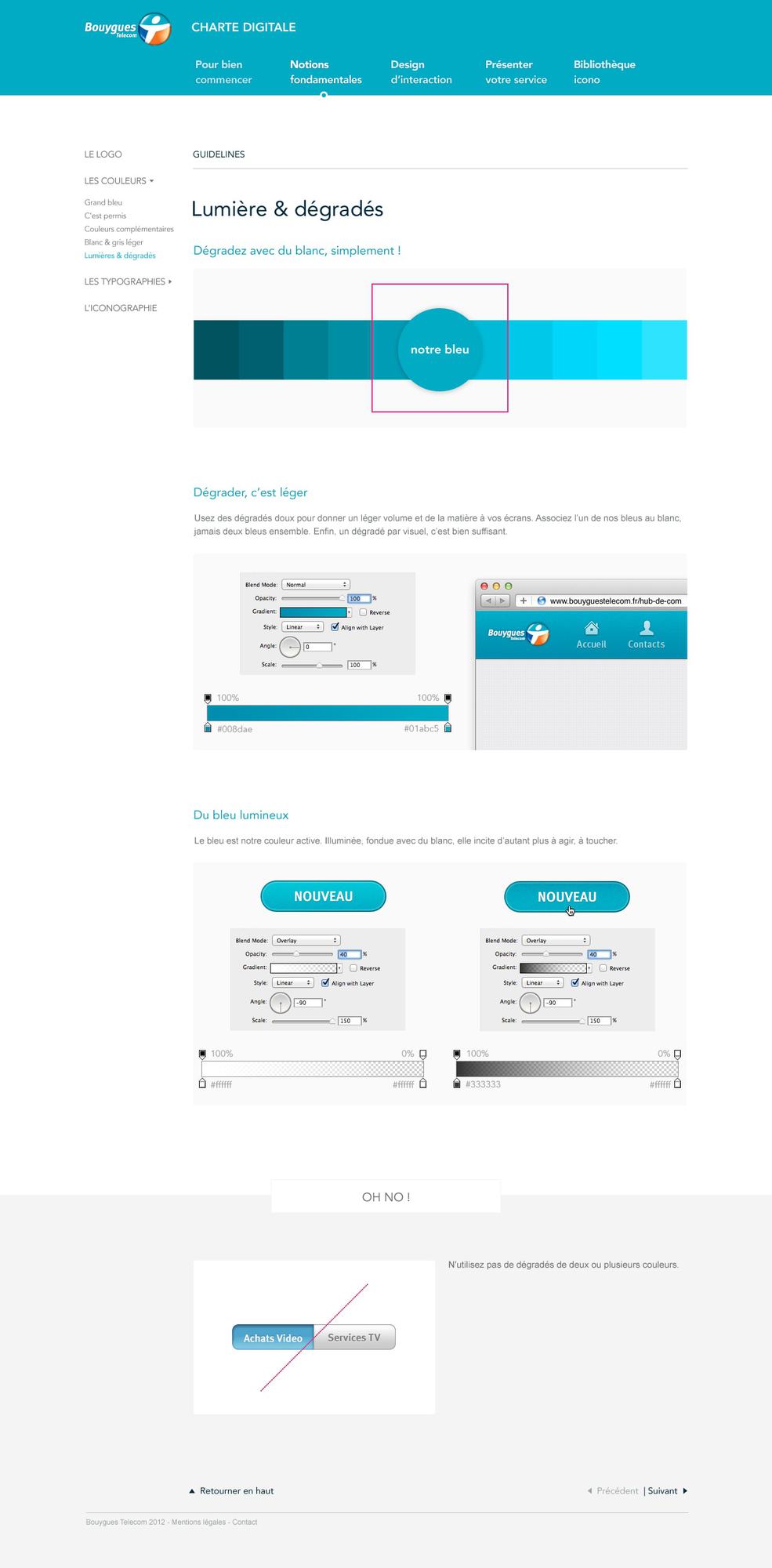 Bouygues Télécom Charte graphique