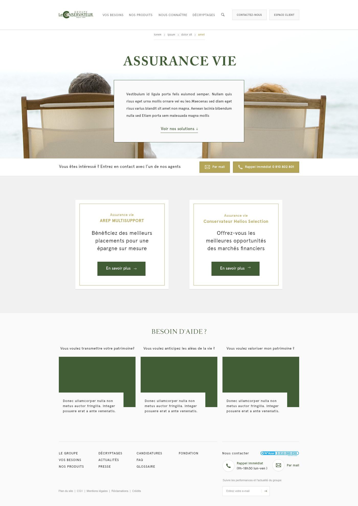 Le Conservateur site institutionnel